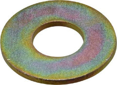 Value Collection - 9/16" Screw, Grade 8 Steel USS Flat Washer - 5/8" ID x 1-1/2" OD, 7/64" Thick, Zinc Yellow Dichromate Finish - All Tool & Supply