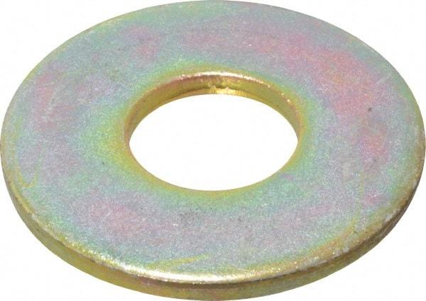 Value Collection - 5/8" Screw, Grade 8 Steel USS Flat Washer - 11/16" ID x 1-3/4" OD, 9/64" Thick, Zinc Yellow Dichromate Finish - All Tool & Supply