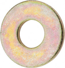 Value Collection - 3/4" Screw, Grade 8 Steel USS Flat Washer - 13/16" ID x 2" OD, 5/32" Thick, Zinc Yellow Dichromate Finish - All Tool & Supply