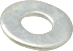 Value Collection - #2 Screw, Steel SAE Flat Washer - 3/32" ID x 7/32" OD, 1/64" Thick, Zinc-Plated Finish - All Tool & Supply