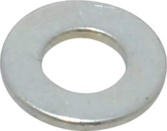 Value Collection - #5 Screw, Steel SAE Flat Washer - 9/64" ID x 9/32" OD, 1/32" Thick, Zinc-Plated Finish - All Tool & Supply