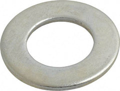 Value Collection - 1-1/8" Screw, Steel SAE Flat Washer - 1-3/16" ID x 2-1/4" OD, 9/64" Thick, Zinc-Plated Finish - All Tool & Supply