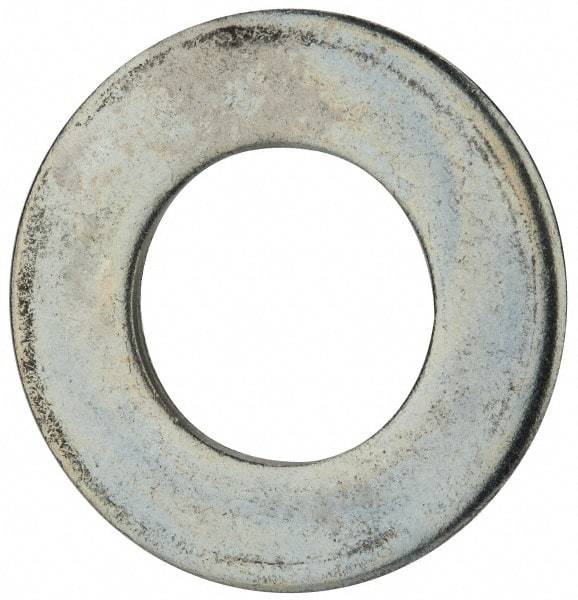 Value Collection - 1-1/2" Screw, Steel SAE Flat Washer - 1-9/16" ID x 3" OD, 5/32" Thick, Zinc-Plated Finish - All Tool & Supply