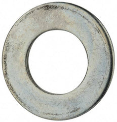 Value Collection - 1-1/2" Screw, Steel SAE Flat Washer - 1-9/16" ID x 3" OD, 5/32" Thick, Zinc-Plated Finish - All Tool & Supply