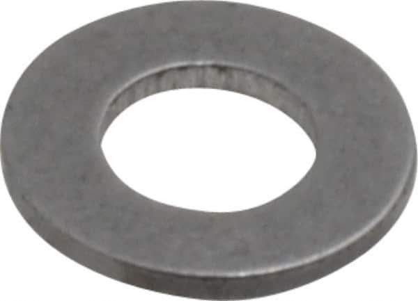 Value Collection - #5 Screw, Steel SAE Flat Washer - 9/64" ID x 9/32" OD, 1/32" Thick, Plain Finish - All Tool & Supply