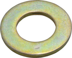 Value Collection - 7/8" Screw, Grade 8 Steel SAE Flat Washer - 15/16" ID x 1-3/4" OD, 9/64" Thick, Zinc Yellow Dichromate Finish - All Tool & Supply