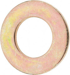 Value Collection - 1" Screw, Grade 8 Steel SAE Flat Washer - 1-1/16" ID x 2" OD, 9/64" Thick, Zinc Yellow Dichromate Finish - All Tool & Supply