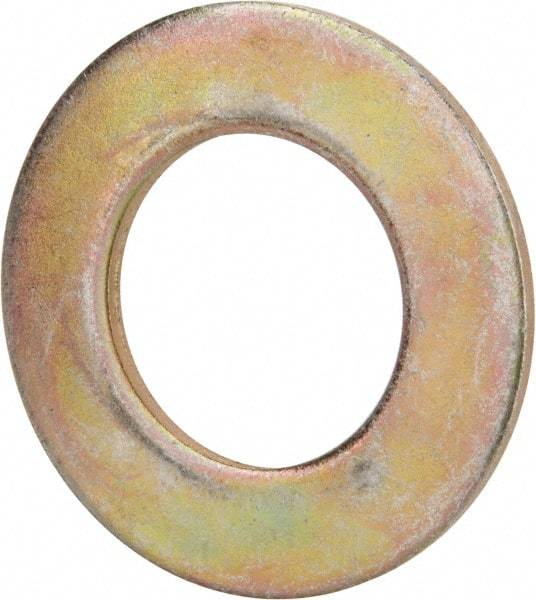 Value Collection - 1-3/4" Screw, Grade 8 Steel SAE Flat Washer - 1-7/8" ID x 3-3/8" OD, 5/32" Thick, Zinc Yellow Dichromate Finish - All Tool & Supply