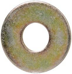 Value Collection - 3/8" Screw, Grade 8 Steel Extra Thick Flat Washer - Zinc Yellow Dichromate Finish - All Tool & Supply