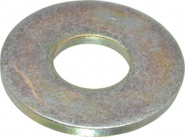 Value Collection - 9/16" Screw, Grade 8 Steel Extra Thick Flat Washer - Zinc Yellow Dichromate Finish - All Tool & Supply