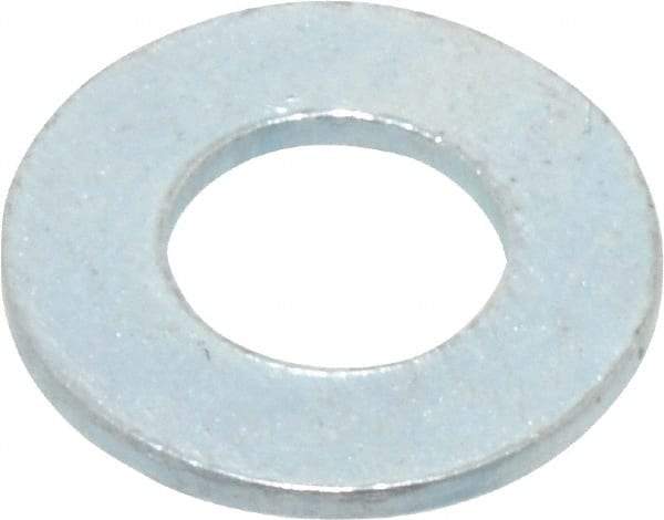 Value Collection - M4 Screw, Steel Standard Flat Washer - 4.3mm ID x 9mm OD, 0.8mm Thick, Zinc-Plated Finish - All Tool & Supply