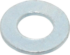 Value Collection - M4 Screw, Steel Standard Flat Washer - 4.3mm ID x 9mm OD, 0.8mm Thick, Zinc-Plated Finish - All Tool & Supply