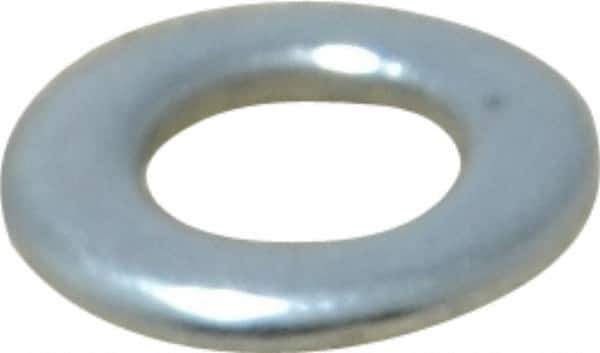 Value Collection - M5 Screw, Steel Standard Flat Washer - 5.3mm ID x 10mm OD, 1mm Thick, Zinc-Plated Finish - All Tool & Supply