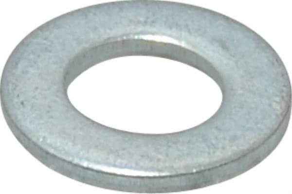 Value Collection - M8 Screw, Steel Standard Flat Washer - 8.4mm ID x 16mm OD, 1.6mm Thick, Zinc-Plated Finish - All Tool & Supply