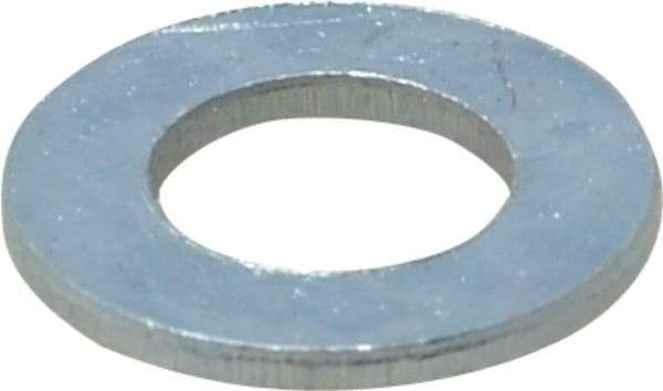 Value Collection - M10 Screw, Steel Standard Flat Washer - 10.5mm ID x 20mm OD, 2mm Thick, Zinc-Plated Finish - All Tool & Supply