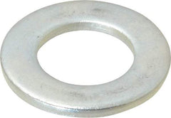 Value Collection - M18 Screw, Steel Standard Flat Washer - 19mm ID x 34mm OD, 3mm Thick, Zinc-Plated Finish - All Tool & Supply