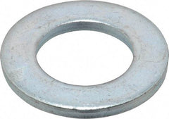 Value Collection - M20 Screw, Steel Standard Flat Washer - 21mm ID x 37mm OD, 3mm Thick, Zinc-Plated Finish - All Tool & Supply