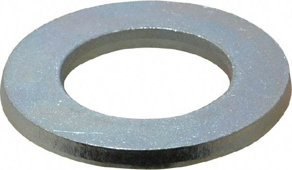 Value Collection - M24 Screw, Steel Standard Flat Washer - 25mm ID x 44mm OD, 4mm Thick, Zinc-Plated Finish - All Tool & Supply