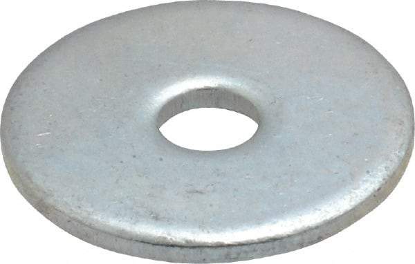 Value Collection - #8 Screw, Steel Fender Flat Washer - 3/16" ID x 3/4" OD, 0.067" Thick, Zinc-Plated Finish - All Tool & Supply