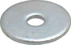 Value Collection - #8 Screw, Steel Fender Flat Washer - 3/16" ID x 3/4" OD, 0.067" Thick, Zinc-Plated Finish - All Tool & Supply