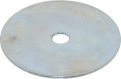 Value Collection - 1/4" Screw, Steel Fender Flat Washer - 1/4" ID x 2" OD, 0.08" Thick, Zinc-Plated Finish - All Tool & Supply