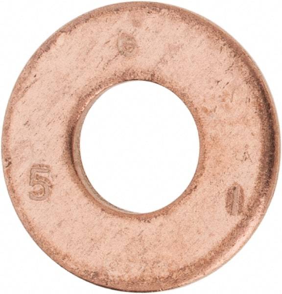 Value Collection - #20 Screw, Silicon Bronze Standard Flat Washer - 0.336" ID x 3/4" OD, 0.064" Thick - All Tool & Supply