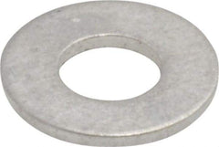 Value Collection - #8 Screw, Aluminum Standard Flat Washer - 0.168" ID x 3/8" OD, 0.032" Thick, Plain Finish - All Tool & Supply