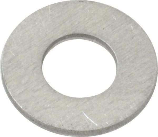 Value Collection - #10 Screw, Aluminum Standard Flat Washer - 0.196" ID x 1/2" OD, 0.039" Thick - All Tool & Supply