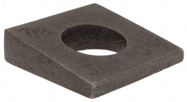 Value Collection - 7/8" Bolt, Iron Beveled Square Washer - 15/16" ID, 9/16 Minimum Thickness - All Tool & Supply