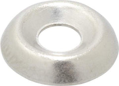 Value Collection - 0.102" Thick, Nickel-Plated Finish, Brass, Standard Countersunk Washer - 0.135" ID x 3/8" OD - All Tool & Supply