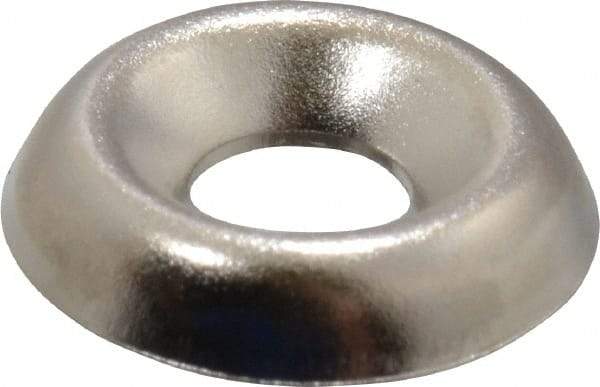 Value Collection - 5/64" Thick, Nickel-Plated Finish, Steel, Standard Countersunk Washer - 0.17" ID x 15/32" OD - All Tool & Supply