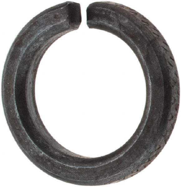 Value Collection - #10, 0.194" ID, 0.047" Thick High Collar Split Lock Washer - Steel, Uncoated, 0.194" Min ID, 0.202" Max ID, 0.294" Max OD - All Tool & Supply