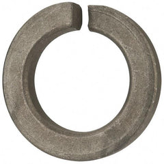 Value Collection - 1-1/2", 1.504" ID, 3/8" Thick Split Lock Washer - Steel, Zinc-Plated Finish, 1.504" Min ID, 1.534" Max ID, 2.419" Min OD, 2.43" Max OD - All Tool & Supply