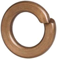 Value Collection - #8, 0.167" ID, 0.04" Thick Split Lock Washer - Silicon Bronze, 0.167" Min ID, 0.174" Max ID, 0.293" Min OD, 0.307" Max OD - All Tool & Supply