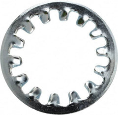 Value Collection - 1 Screw, 1.06" ID, Steel Internal Tooth Lock Washer - 1.637" OD, Zinc-Plated, Grade 2 - All Tool & Supply