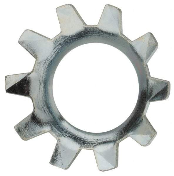 Value Collection - 5/16" Screw, 0.333" ID, Steel External Tooth Lock Washer - 0.599" OD, Zinc-Plated, Grade 2 - All Tool & Supply