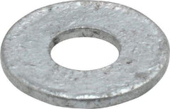 Value Collection - 1/4" Screw, Steel USS Flat Washer - 5/16" ID x 3/4" OD, 1/16" Thick, Galvanized Finish - All Tool & Supply