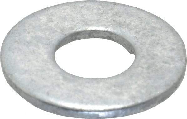 Value Collection - 3/8" Screw, Steel USS Flat Washer - 7/16" ID x 1" OD, 5/64" Thick, Galvanized Finish - All Tool & Supply