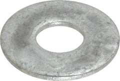 Value Collection - 5/8" Screw, Steel USS Flat Washer - 11/16" ID x 1-3/4" OD, 9/64" Thick, Galvanized Finish - All Tool & Supply