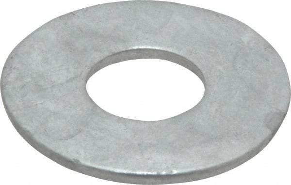 Value Collection - 3/4" Screw, Steel USS Flat Washer - 13/16" ID x 2" OD, 5/32" Thick, Galvanized Finish - All Tool & Supply