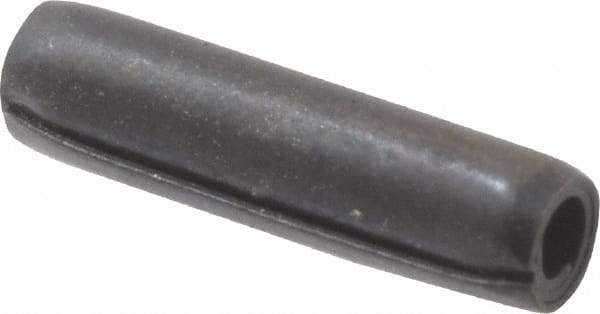 Made in USA - 3/32" Diam x 3/8" Long Coiled Spring Pin - Grade 1070-1090 Alloy Steel, Black Oxide Finish - All Tool & Supply