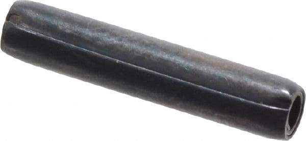 Made in USA - 3/32" Diam x 1/2" Long Coiled Spring Pin - Grade 1070-1090 Alloy Steel, Black Oxide Finish - All Tool & Supply