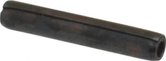 Made in USA - 3/32" Diam x 9/16" Long Coiled Spring Pin - Grade 1070-1090 Alloy Steel, Black Oxide Finish - All Tool & Supply