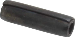 Made in USA - 1/8" Diam x 7/16" Long Coiled Spring Pin - Grade 1070-1090 Alloy Steel, Black Oxide Finish - All Tool & Supply