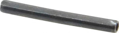 Made in USA - 1/8" Diam x 1-1/8" Long Coiled Spring Pin - Grade 1070-1090 Alloy Steel, Black Oxide Finish - All Tool & Supply