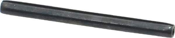 Made in USA - 1/8" Diam x 1-1/2" Long Coiled Spring Pin - Grade 1070-1090 Alloy Steel, Black Oxide Finish - All Tool & Supply