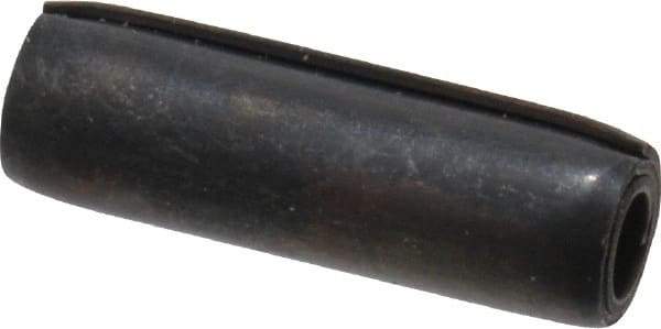 Made in USA - 5/32" Diam x 1/2" Long Coiled Spring Pin - Grade 1070-1090 Alloy Steel, Black Oxide Finish - All Tool & Supply