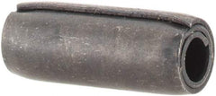 Made in USA - 3/16" Diam x 1/2" Long Coiled Spring Pin - Grade 1070-1090 Alloy Steel, Black Oxide Finish - All Tool & Supply