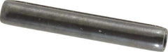 Made in USA - 3/16" Diam x 1-1/4" Long Coiled Spring Pin - Grade 1070-1090 Alloy Steel, Black Oxide Finish - All Tool & Supply