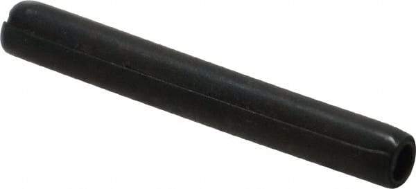 Made in USA - 3/16" Diam x 1-1/2" Long Coiled Spring Pin - Grade 1070-1090 Alloy Steel, Black Oxide Finish - All Tool & Supply